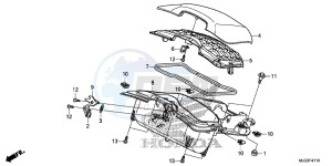 GL1800BF F6B Bagger - GL1800BF UK - (E) drawing SHELTER CASE