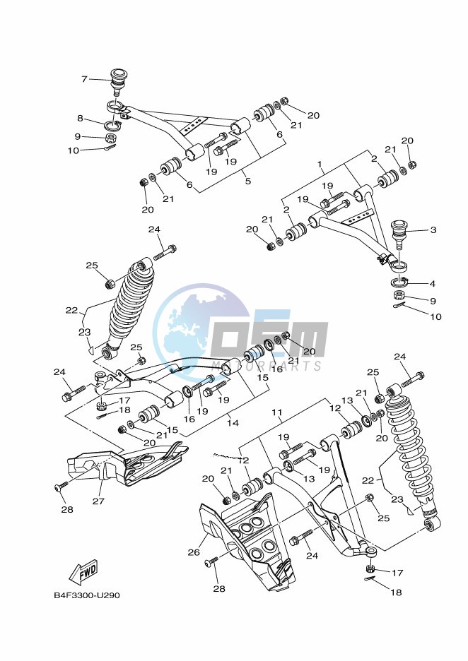 FRONT SUSPENSION & WHEEL