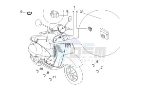 Granturismo 125 L Potenziato UK drawing Main cable harness