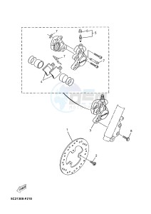 YN50FT YN50FT (2AC6) drawing FRONT BRAKE