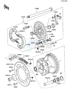 KX 125 A [KX125] (A7) [KX125] drawing REAR HUB_BRAKE_CHAIN -- 81 A7- -