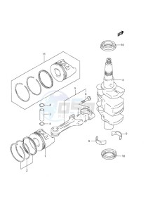 DF 9.9 drawing Crankshaft