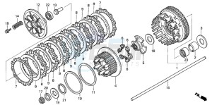 CB1300SA CB1300SUPERBOLD'OR drawing CLUTCH