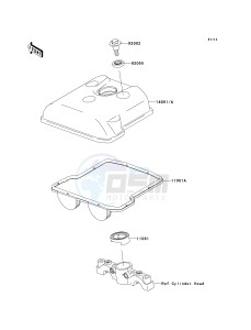 KLX 450 A [KLX450R] (A8F-A9F) A8F drawing CYLINDER HEAD COVER