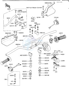 KDX 200 C [KDX200] (C1-C3) [KDX200] drawing HANDLEBAR