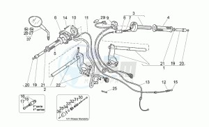 V 11 1100 Sport - Mandello Sport/Mandello drawing Handlebar - controls