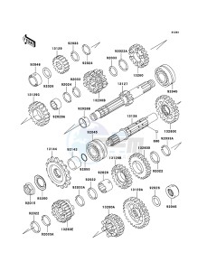 KLE500 KLE500B6F GB XX (EU ME A(FRICA) drawing Transmission