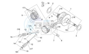 Scarabeo 125-150-200 (eng. Rotax) drawing Drive shaft