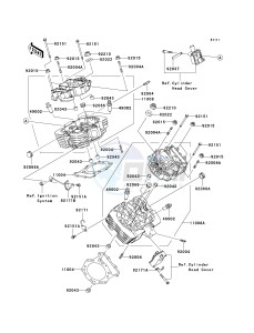 VN 1600 E [VULCAN 1600 CLASSIC] (6F) E6F drawing CYLINDER HEAD