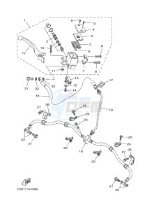 YFM700FWAD YFM70GPLH GRIZZLY 700 EPS LIMITED EDITION (2UDT) drawing FRONT MASTER CYLINDER