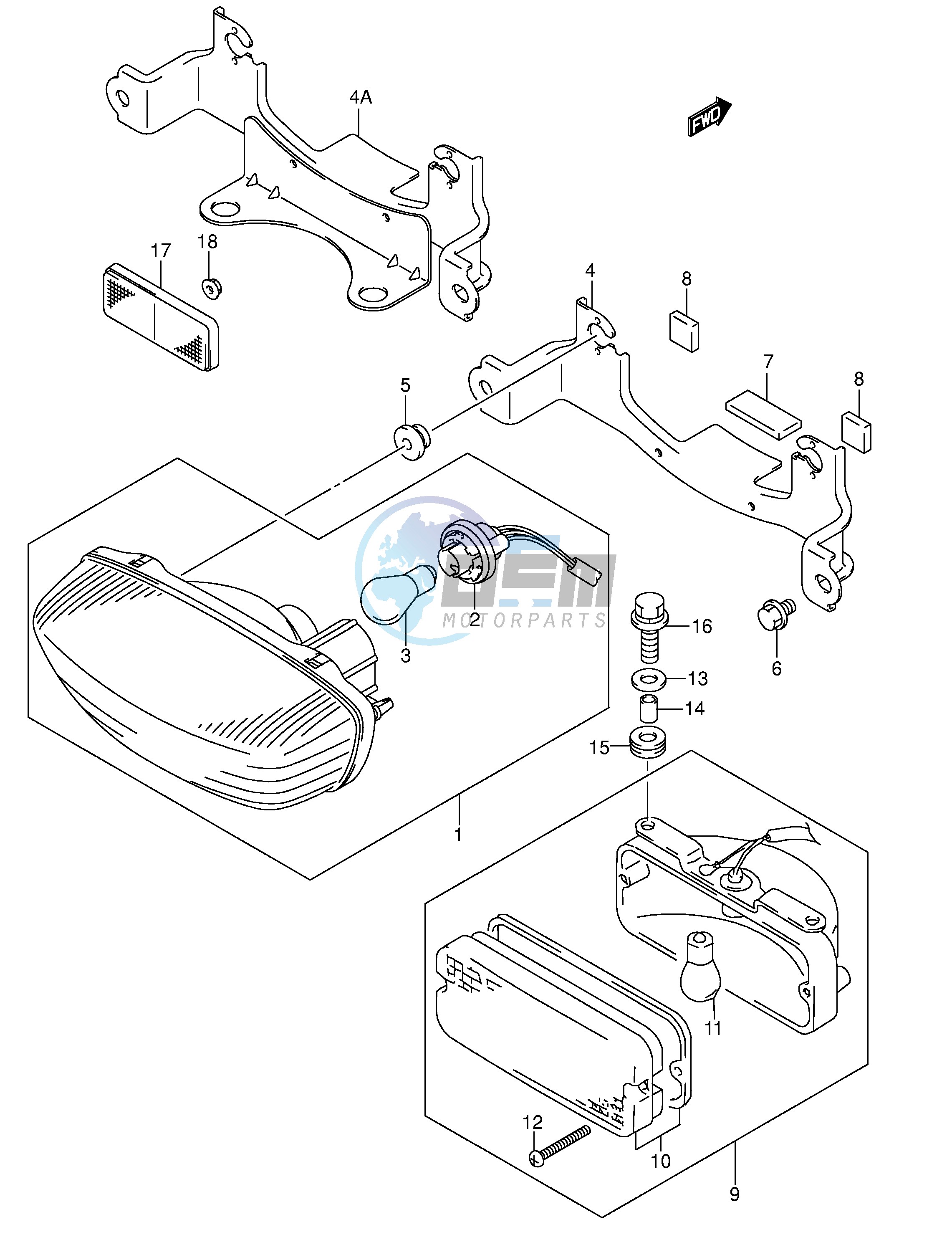 REAR COMBINATION (LT-F250K4 E17,E24)