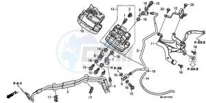 CBR600RA9 Europe Direct - (ED / ABS MME) drawing FRONT VALVE UNIT (CBR600RA)