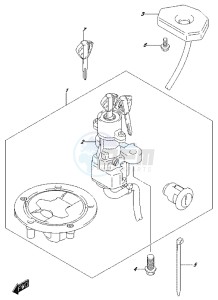 DL650 drawing LOCK SET