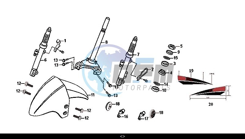 STEERING STEM FRONT CUSHION