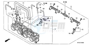 CB600F9 Europe Direct - (ED / 25K) drawing THROTTLE BODY