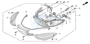 SH125R drawing REAR COMBINATION LIGHT