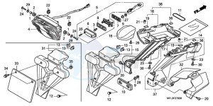 CBR1000RR9 Europe Direct - (ED / MME REP) drawing TAILLIGHT (CBR1000RR8,9/R A9)