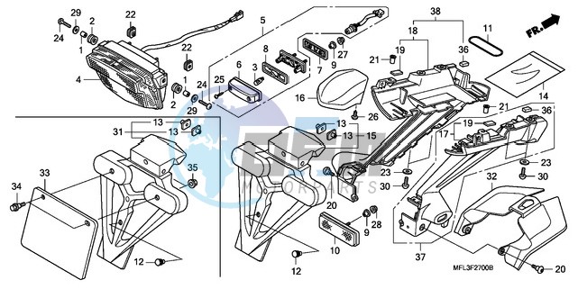 TAILLIGHT (CBR1000RR8,9/R A9)