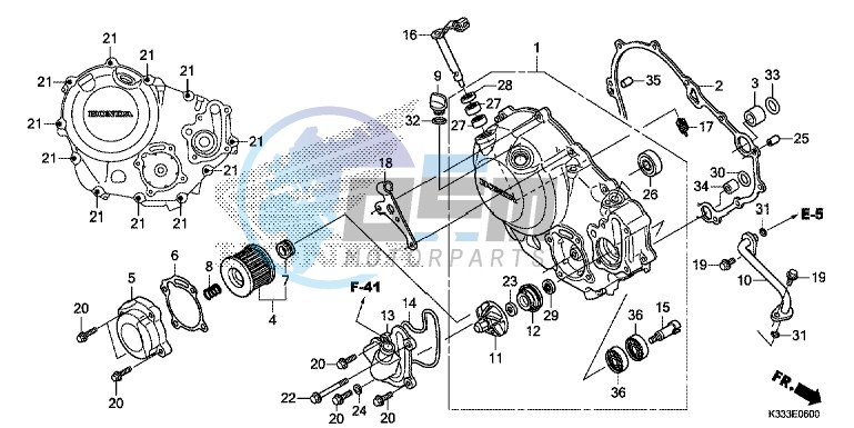 RIGHT CRANKCASE COVER