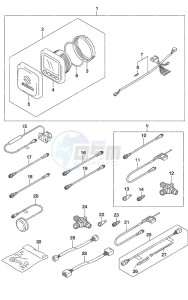 DF 9.9B drawing Opt: Multi Function Gauge