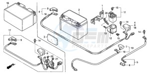 CB1300 CB1300SUPER FOUR drawing BATTERY