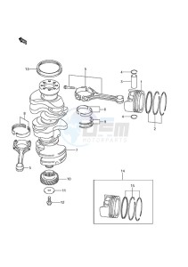 DF 300 drawing Crankshaft