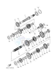 YXZ1000ES YXZ10YPSG YXZ1000R EPS SPECIAL EDITION (2HC8) drawing TRANSMISSION