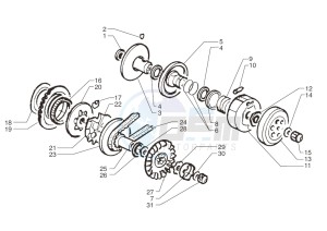 Ark AC 45 One- Matt Black 125 drawing Driving pulley