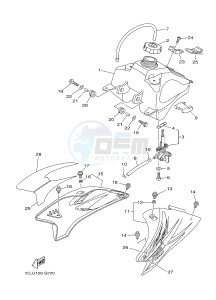 TT-R50 TT-R50E (2CJJ 2CJK 2CJL) drawing FUEL TANK