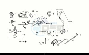 NH-T 200I (MG20BW-EU) (E5) (M1) drawing WIRE HARNESS - BATTERY