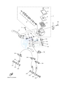 MT09 900 (1RC9) drawing FRONT MASTER CYLINDER