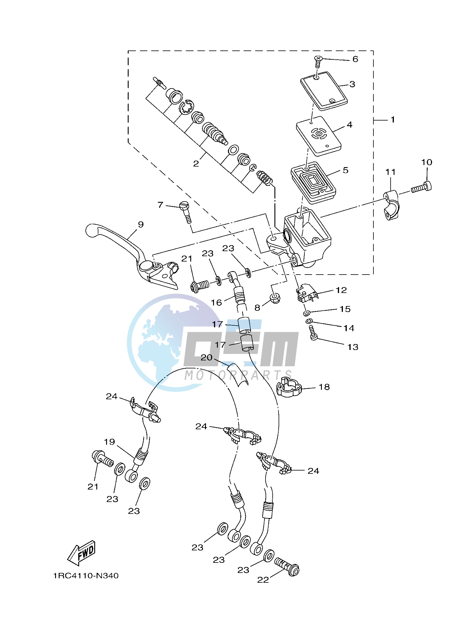 FRONT MASTER CYLINDER