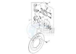 XVS DRAG STAR 125 drawing FRONT BRAKE CALIPER