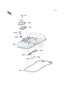 NINJA 250R EX250KBFA GB XX (EU ME A(FRICA) drawing Cylinder Head Cover