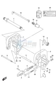 DF 25A drawing Clamp Bracket Non-Remote Control