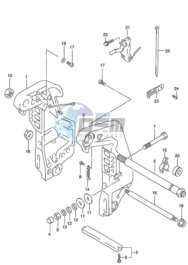 Clamp Bracket (1996 to 2001)