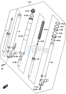 GSX-S750A drawing FRONT FORK DAMPER