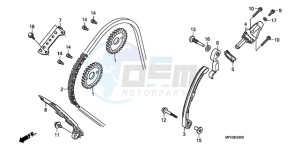 CB600FA3A Australia - (U / ABS ST) drawing CAM CHAIN/TENSIONER