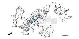 CBR1000RR9 Korea - (KO / MK) drawing REAR FENDER (CBR1000RR)