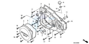 CRF250X9 Australia - (U) drawing R. CRANKCASE COVER