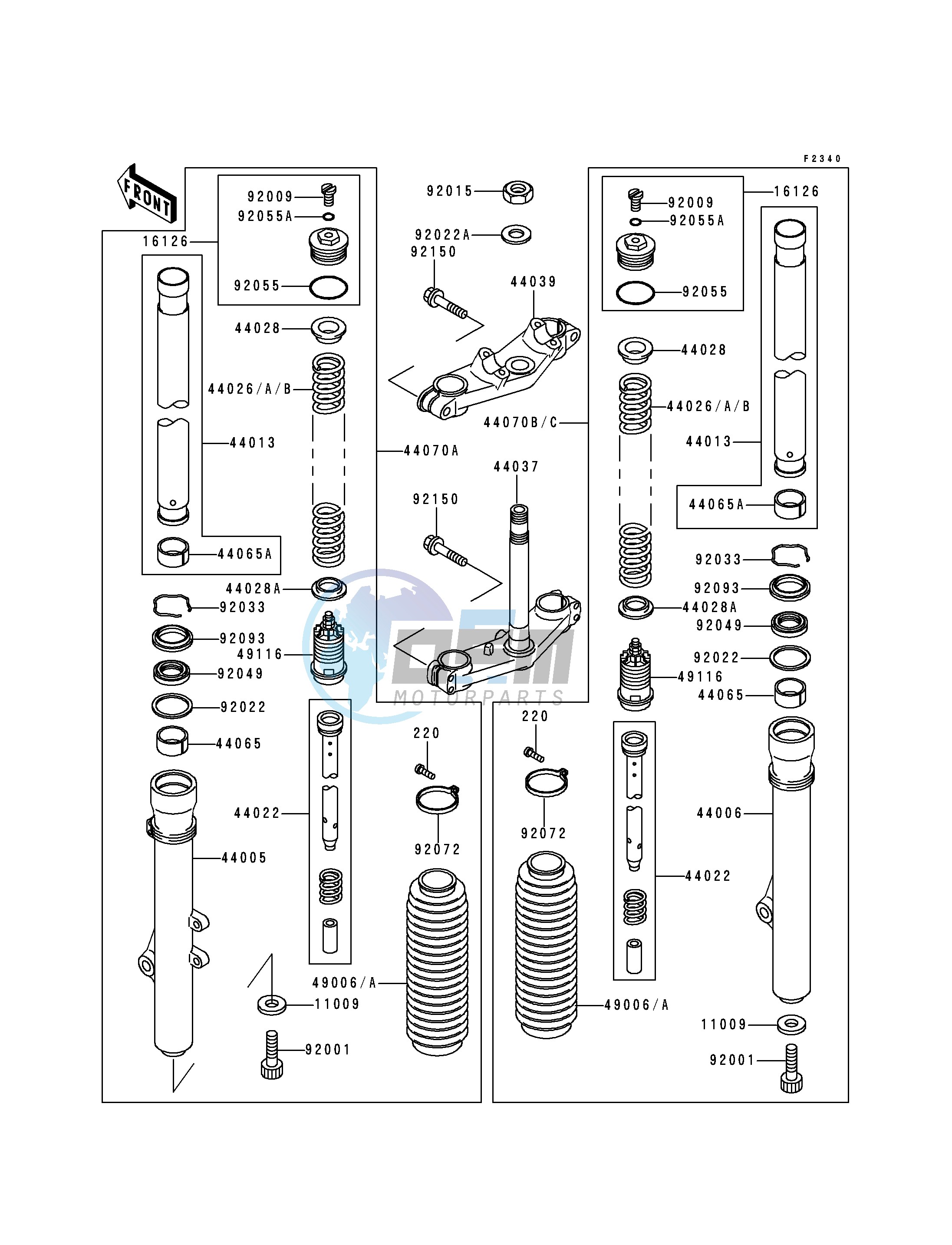 FRONT FORK-- KX80-R2_R3- -