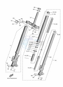 XP530D-A  (BC3E) drawing FRONT FORK