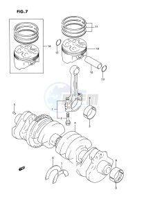 GSX-R750W (E2) drawing CRANKSHAFT