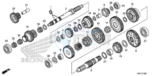 TRX420FA1H TRX420 ED drawing TRANSMISSION (TRX420FA1/FA2)