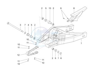 RS 125 4T E4 ABS EMEA EU drawing Swing arm