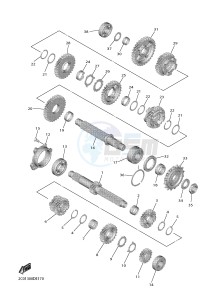 YZF-R6 YZF600 R6 (BN6A) drawing TRANSMISSION