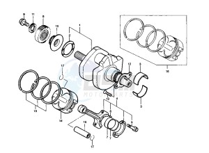 RAPTOR 650 drawing CRANKSHAFT-PISTON