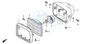 CG125 drawing HEADLIGHT (2)