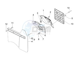 GTS 250 ie Super USA drawing Rear cover - Splash guard