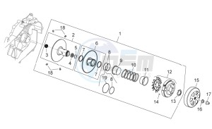 Scarabeo 125-200 Light carb. drawing Clutch